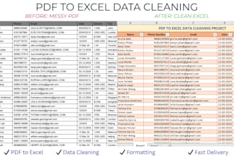 convert PDF to excel manually with high accuracy