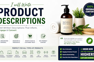 write engaging product descriptions