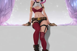 design original anime character art