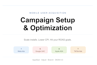 set up and optimize your mobile ua campaigns