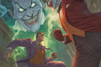draw a cover art or comic cover art