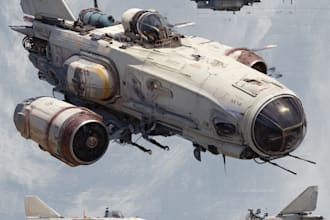 create high quality concept art for spacecraft vehicles and spaceships