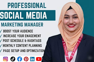 your social media marketing manager and content creator