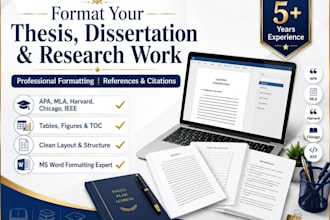 format your dissertation, thesis, research work, references, and citations