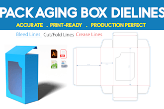 create accurate packaging box dielines and templates