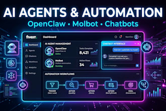setup openclaw, clawdbot,  molbot ai agent, chatbot and automation system