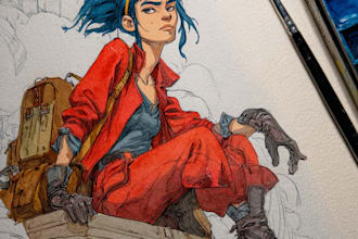 draw comic book illustration with comic book illustrator