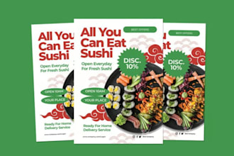 design print ready flyer, magazine ad, brochure, newspaper ad, half page ad