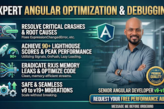 fix angular bugs and optimize web application performance