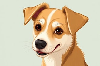 make custom pet portrait, dog portrait, cat portrait art