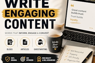 write blog posts and ghostwrite