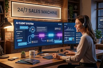 build ai client acquisition system, sales system that generate, auto booking ai