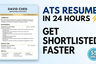 create ats resume and optimize linkedin profile for freshers