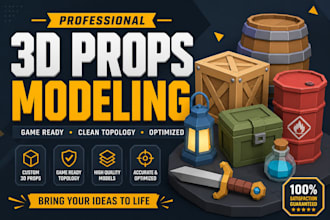 model 3d props in blender