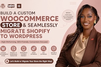 build a custom woocommerce store and seamlessly migrate shopify to wordpress