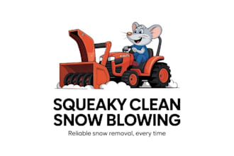 create a professional snow removal logo design