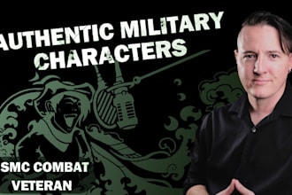 record authentic real world military character voice
