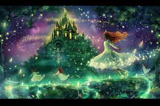 do magical, whimsical, fantasy illustration
