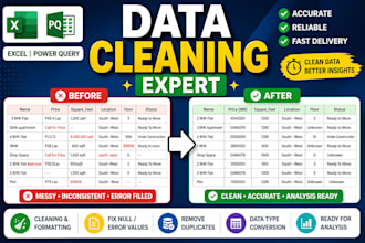 clean and format your data using excel power query