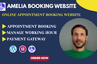 create appointment booking website, booking bot with amelia pro appointment