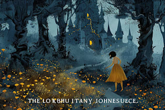 illustration with old classic fairy tale style