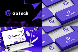 create modern tech startup and app brand identity design gig
