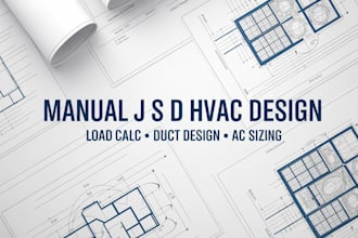 do hvac manual j, s, d load calculation, duct design and ac sizing