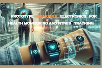 design and prototype wearable electronics for health monitoring and fitness tra