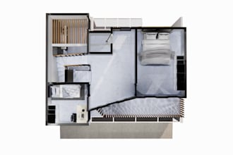 design realistic 3d floor plans from 2d floorplans
