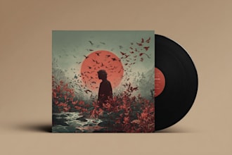 design album cover design, album cover art, music cover art