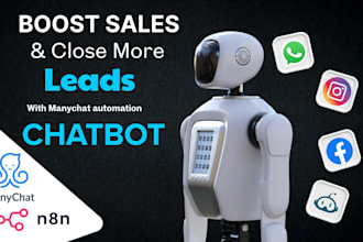 build automated instagram facebook whatsapp chatbot using manychat