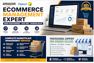 manage your amazon flipkart ecommerce store and marketplace operations