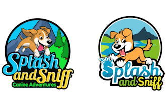 design pet, animal, dog, cat and veterinary clinic logo