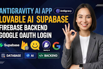 integrate firebase, supabase, auth, backend integration in google ai studio apps