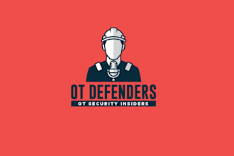 design modern podcast cybersecurity industry logo