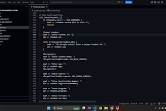 do cpp programming, oop projects, and assignments