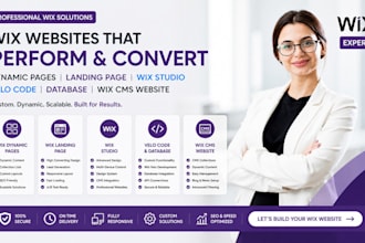 wix dynamic pages wix landing page wix studio velo code database wix cms website