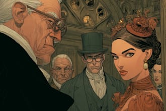 comic book illustration with comic book illustrator