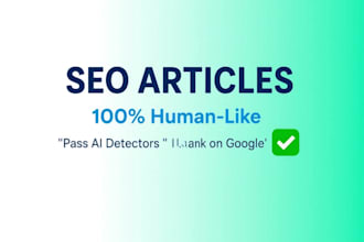 write SEO optimized ai blog articles for your website
