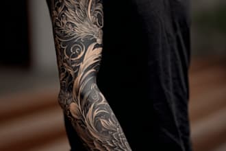 create unique custom tattoo art, full tattoo sleeve design