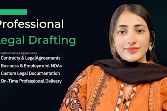 provide contract drafting and legal agreement services