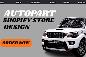 do auto part shopify store auto part website dropshipping store website