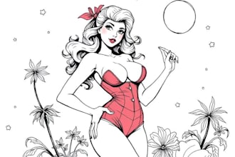 design pin up art for any purpose