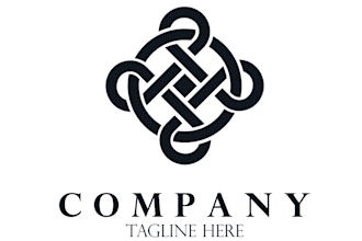 do modern high quality knot logo design