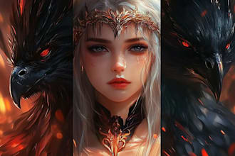 create epic fantasy portrait with cinematic lighting