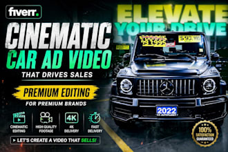 create professional car or product video ads