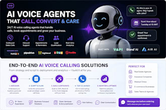 build ai voice calling agents using vapi, bland ai or air ai for your business