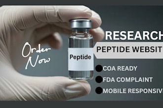woocommerce peptide website fda compliant supplement website biotech website