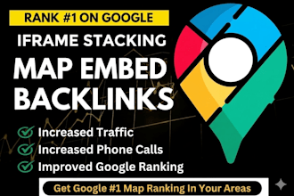 iframe stacking google map embed for local seo