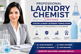develop custom cleaning and laundry formulations as a professional chemist